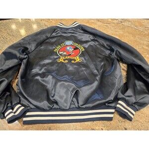Vtg Alabama Tour Pass It On Down Black Satin Embroidered Jacket  XL Taylor Made